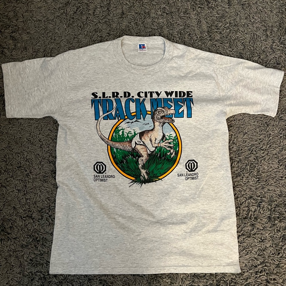 Russell Gray Graphic T-Shirt